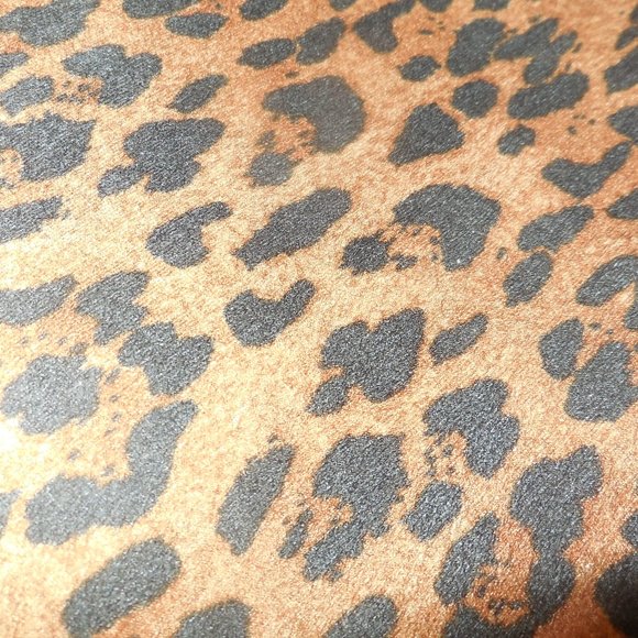 Jacket XL animal print long sleeve open front cardigan sweater black brown - Picture 14 of 14